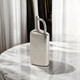 14" Silver Aluminum Jug Table Vase