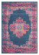 8' X 10' Blue And Pink Medallion Distressed Area Rug