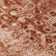 9' X 12' Orange Ikat Washable Indoor Outdoor Area Rug