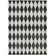 10' X 14' Black Geometric Washable Indoor Outdoor Area Rug