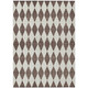 8' X 10' Brown Geometric Washable Indoor Outdoor Area Rug