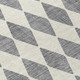 5' X 8' Gray And Ivory Geometric Washable Indoor Outdoor Area Rug