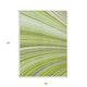 8' X 10' Artichoke Green And Olive Green Abstract Washable Indoor Outdoor Area Rug