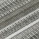 10' X 14' Gray Charcoal And Ivory Striped Washable Indoor Outdoor Area Rug