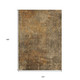 10' X 14' Brown Beige And Taupe Abstract Washable Indoor Outdoor Area Rug