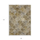 8' X 10' Taupe Beige And Gray Abstract Washable Indoor Outdoor Area Rug