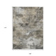 9' X 12' Beige Taupe And Gray Abstract Washable Indoor Outdoor Area Rug
