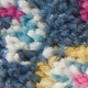 8' Fuchsia And Blue Oriental Distressed Runner Rug