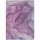 10' X 14' Purple Lilac And Lavender Abstract Washable Indoor Outdoor Area Rug