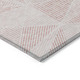 9' X 12' Blush And Pink Geometric Washable Indoor Outdoor Area Rug