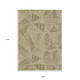 9' X 12' Khaki Brown And Beige Geometric Washable Indoor Outdoor Area Rug