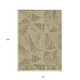 10' X 14' Khaki Brown And Beige Geometric Washable Indoor Outdoor Area Rug