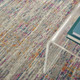 4' X 6' Ivory And Blue Abstract Area Rug