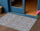 3' X 5' Sky Blue And Silver Geometric Washable Indoor Outdoor Area Rug