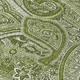 5' X 8' Artichoke Green And Olive Green Paisley Washable Indoor Outdoor Area Rug