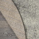 8' Gray And Ivory Abstract Round Rug
