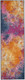 8' Blue And Orange Abstract Runner Rug