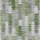8' X 10' Green And Fern Green Geometric Washable Indoor Outdoor Area Rug