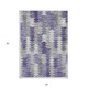 3' X 5' Purple Lavender And Gray Geometric Washable Indoor Outdoor Area Rug