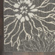 6' Blue And Gray Floral Runner Rug