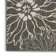 4' X 6' Blue And Gray Floral Area Rug