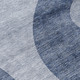 8' Denim Blue And Sky Blue Round Abstract Washable Indoor Outdoor Area Rug