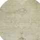 8' Beige Taupe And Brown Round Oriental Washable Indoor Outdoor Area Rug