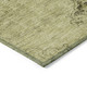 8' Khaki Brown And Taupe Round Oriental Washable Indoor Outdoor Area Rug