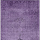 5' X 8' Purple Eggplant And Lavender Oriental Washable Indoor Outdoor Area Rug