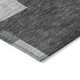 8' X 10' Gray Silver And Charcoal Geometric Washable Indoor Outdoor Area Rug