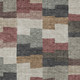 9' X 12' Orange Copper And Charcoal Geometric Washable Indoor Outdoor Area Rug