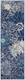 6' Blue And Ivory Floral Runner Rug