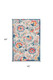 4' X 6' Ivory And Blue Floral Area Rug