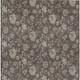 8' X 10' Chocolate Beige And Taupe Floral Washable Indoor Outdoor Area Rug