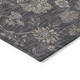 5' X 8' Taupe And Beige Floral Washable Indoor Outdoor Area Rug