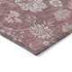 8' X 10' Blush Pink And Mauve Floral Washable Indoor Outdoor Area Rug