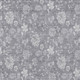 10' X 14' Gray Silver And Ivory Floral Washable Indoor Outdoor Area Rug