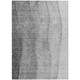 3' X 5' Gray Silver And Charcoal Ombre Washable Indoor Outdoor Area Rug
