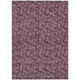 9' X 12' Merlot Mauve And Ivory Floral Washable Indoor Outdoor Area Rug