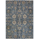 10' X 14' Navy Blue Beige And Taupe Oriental Washable Indoor Outdoor Area Rug