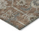 5' X 8' Brown Gray And Charcoal Oriental Washable Indoor Outdoor Area Rug