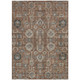 9' X 12' Brown Gray And Charcoal Oriental Washable Indoor Outdoor Area Rug