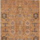 10' X 14' Terra Cotta Beige And Gray Oriental Washable Indoor Outdoor Area Rug