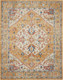 7' X 10' Yellow And Ivory Medallion Area Rug
