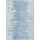 10' X 14' Sky Blue And Denim Blue Abstract Washable Indoor Outdoor Area Rug