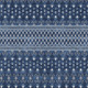8' X 10' Navy Blue And Denim Blue Tribal Washable Indoor Outdoor Area Rug