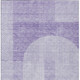 3' X 5' Lavender And Purple Geometric Washable Indoor Outdoor Area Rug