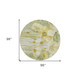 8' Sage Fern Green And Ivory Round Floral Washable Indoor Outdoor Area Rug
