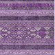 10' X 14' Purple Eggplant And Gray Southwestern Washable Indoor Outdoor Area Rug