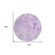 8' Lavender And Purple Round Floral Washable Indoor Outdoor Area Rug